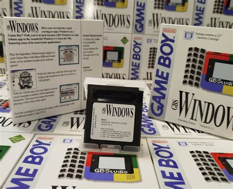 game cartridge|This Game Boy Cartridge puts a Windows 3.1 clone on your .